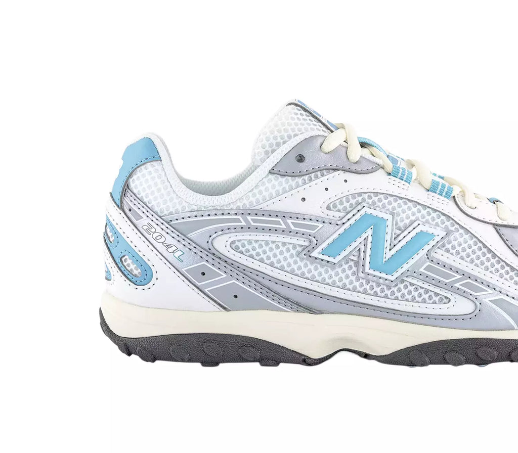 New Balance 204L Trainers Silver Metallic Off White Blue
