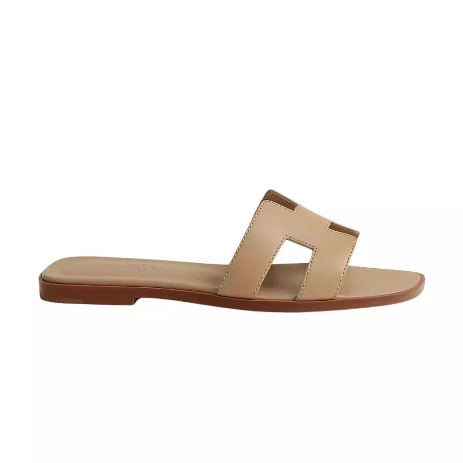 Hermes Oran Sandal Beige/Lin