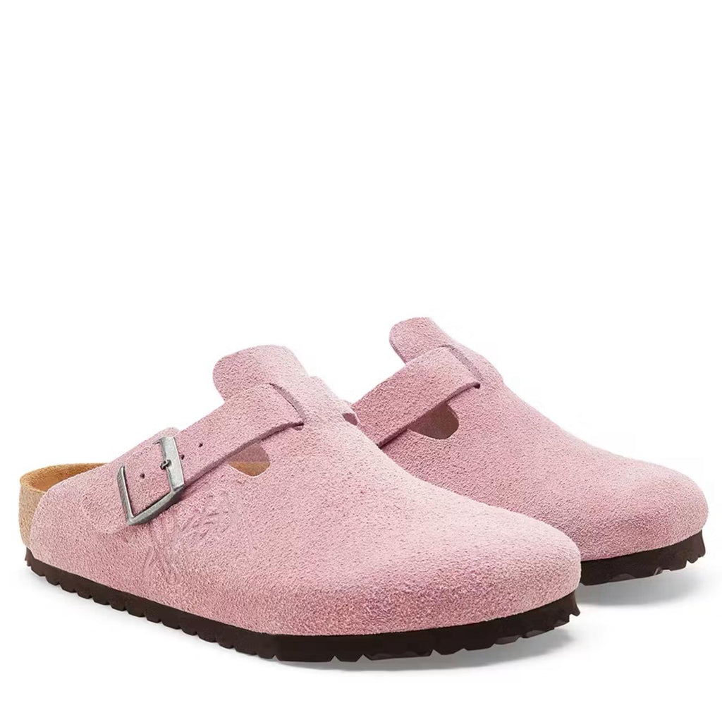 Stussy X Birkenstock Boston Bs pink
