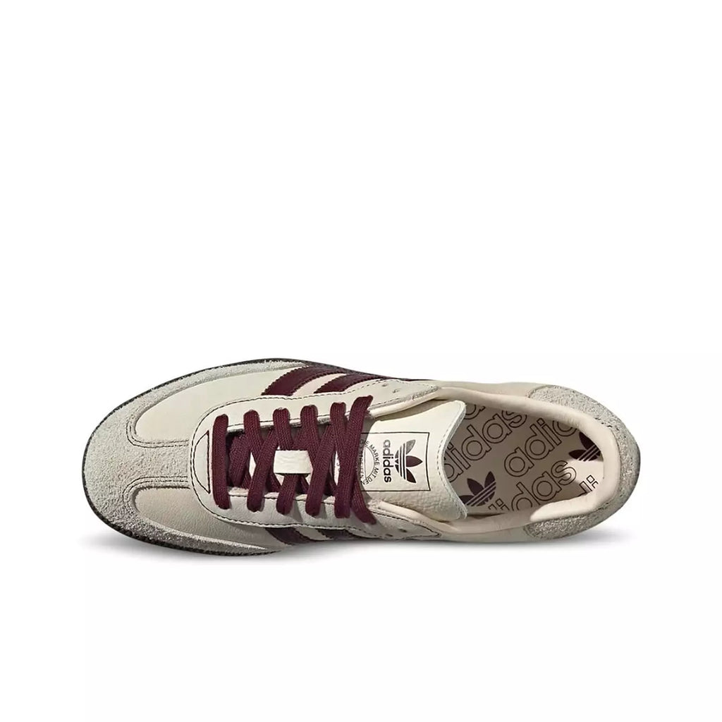 Adidas samba OG - wonder white / maroon