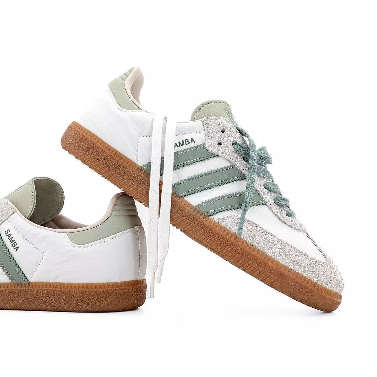 Adidas samba OG - silver green putty mauve