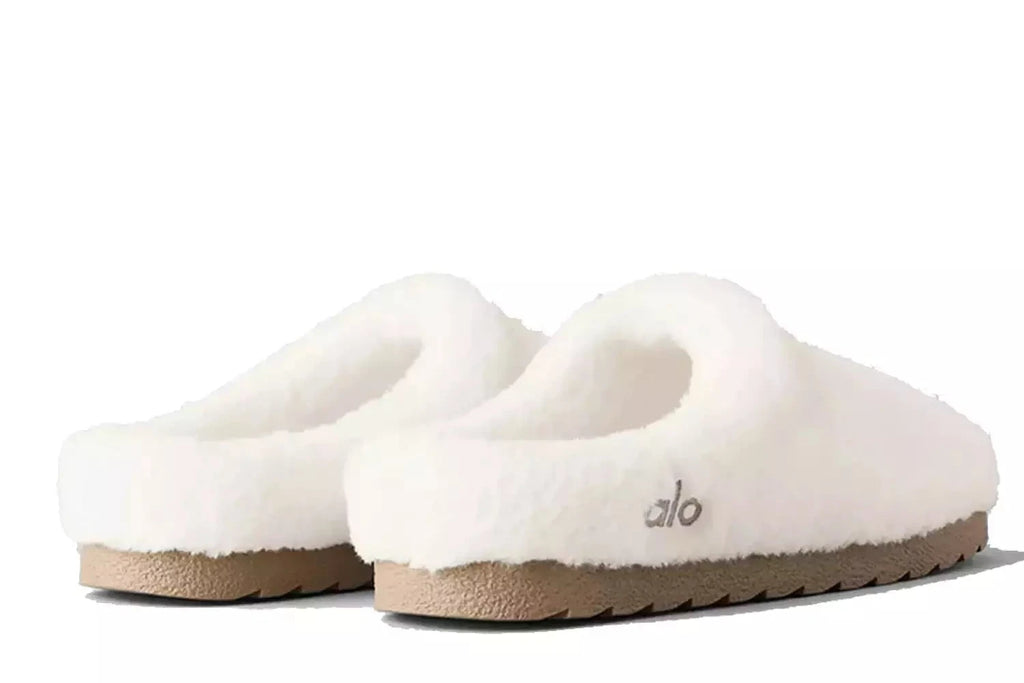 Slipper Alo Yoga Recovery Ivory Off White