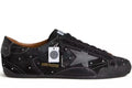 Women's True-Star in black suede with Swarovski crystals and black leather star