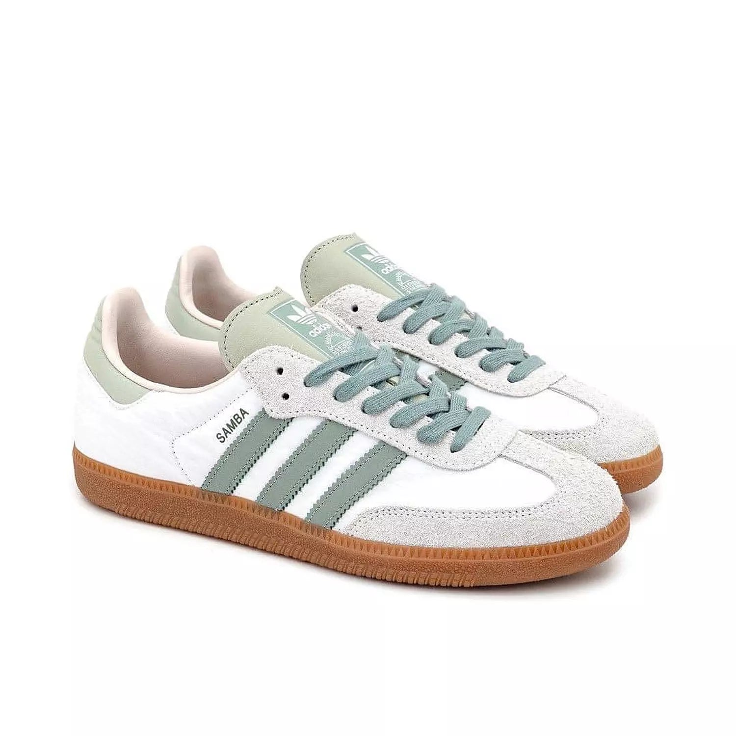 Adidas samba OG - silver green putty mauve