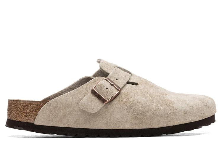 Birkenstock wide boston soft footbed - taupe