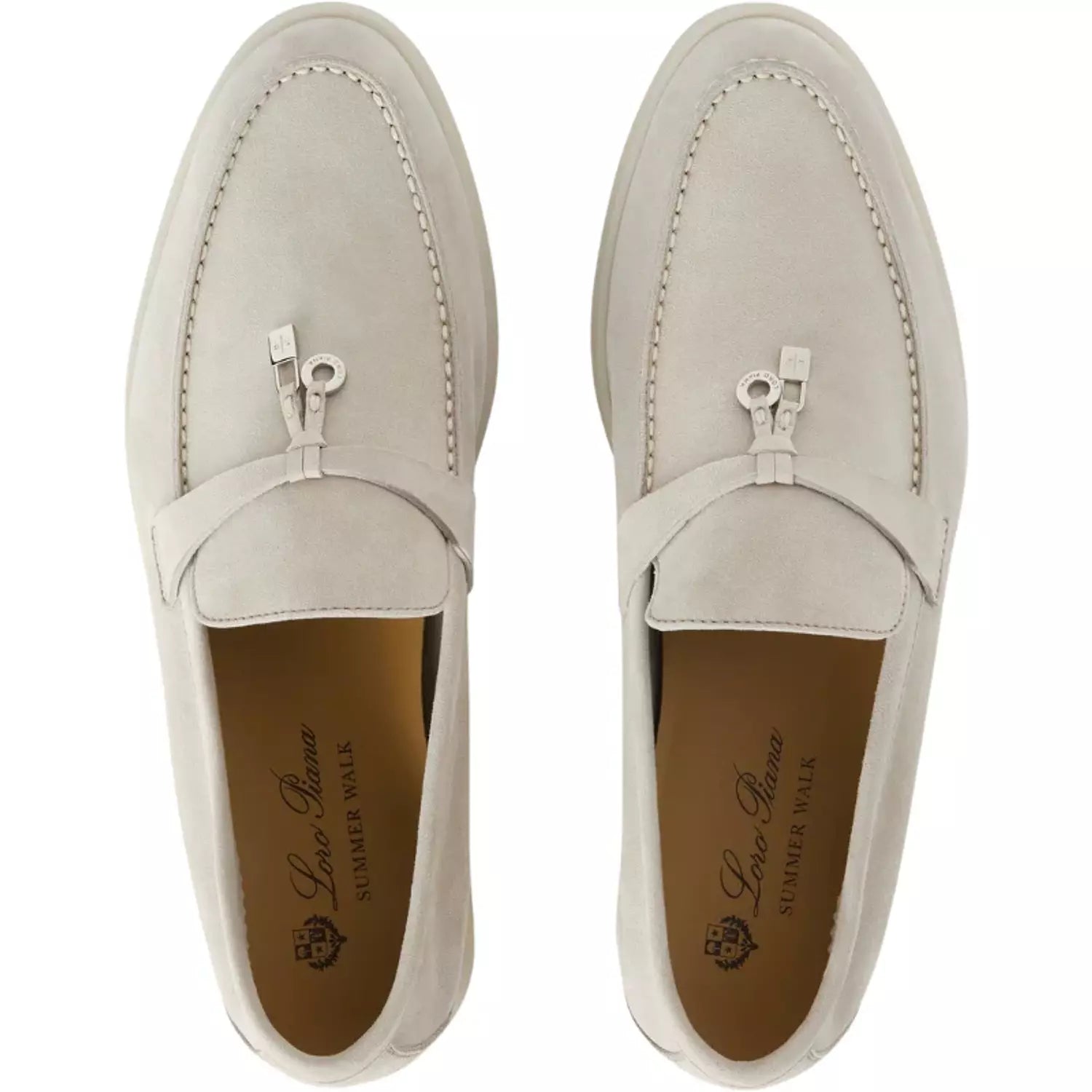 Loro piana Summer Charms Walk Loafer'Powder Pearl'