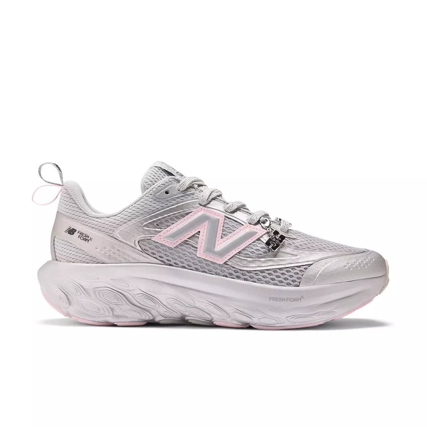 ganni x new balance sliver & pink
