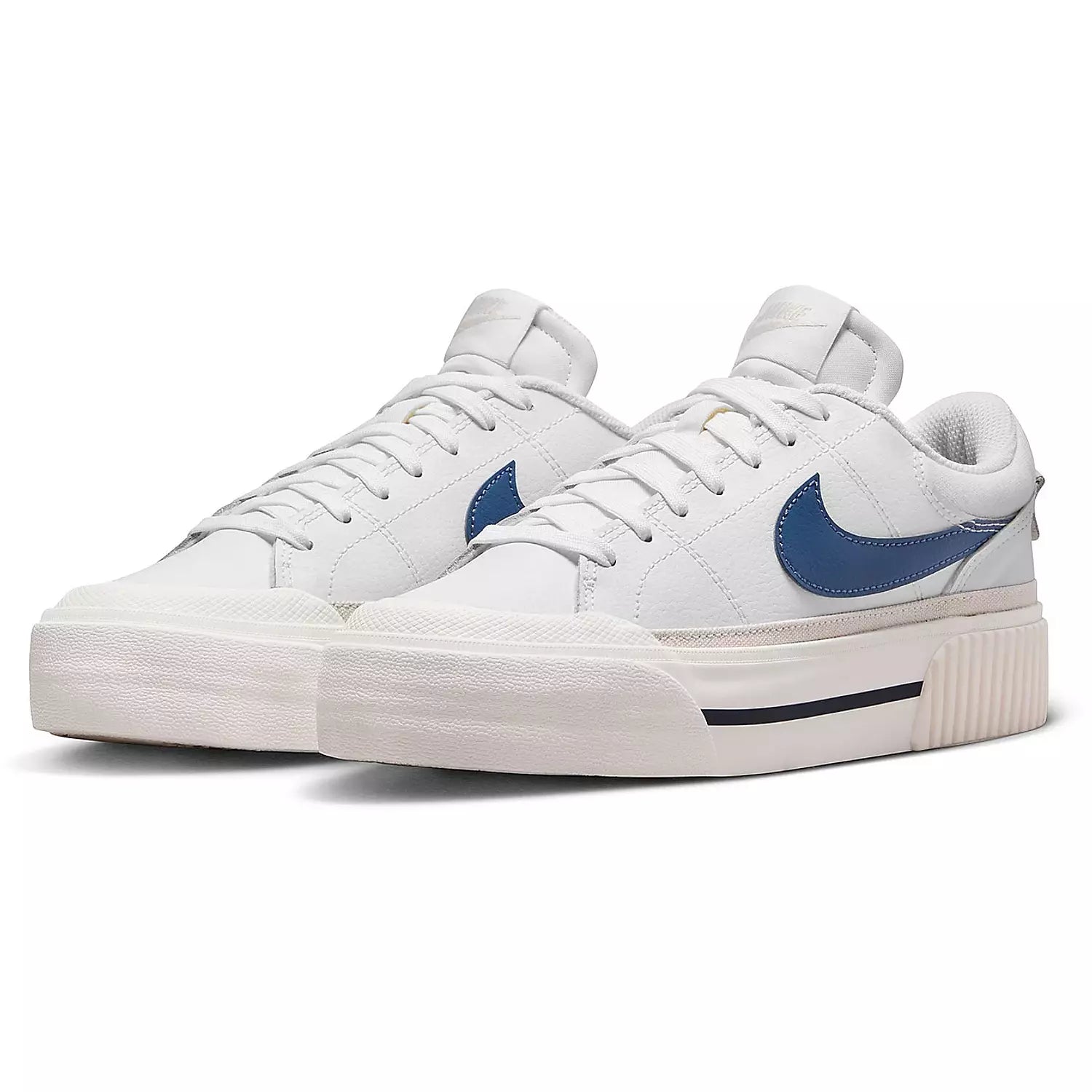 Nike Court Legacy Lift Platform - White/Blue