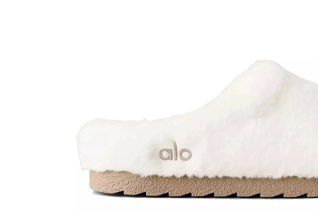 Slipper Alo Yoga Recovery Ivory Off White