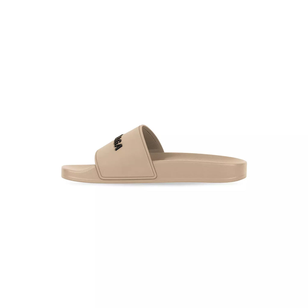 Balenciaga Pool Slide Sandal beige smooth rubber