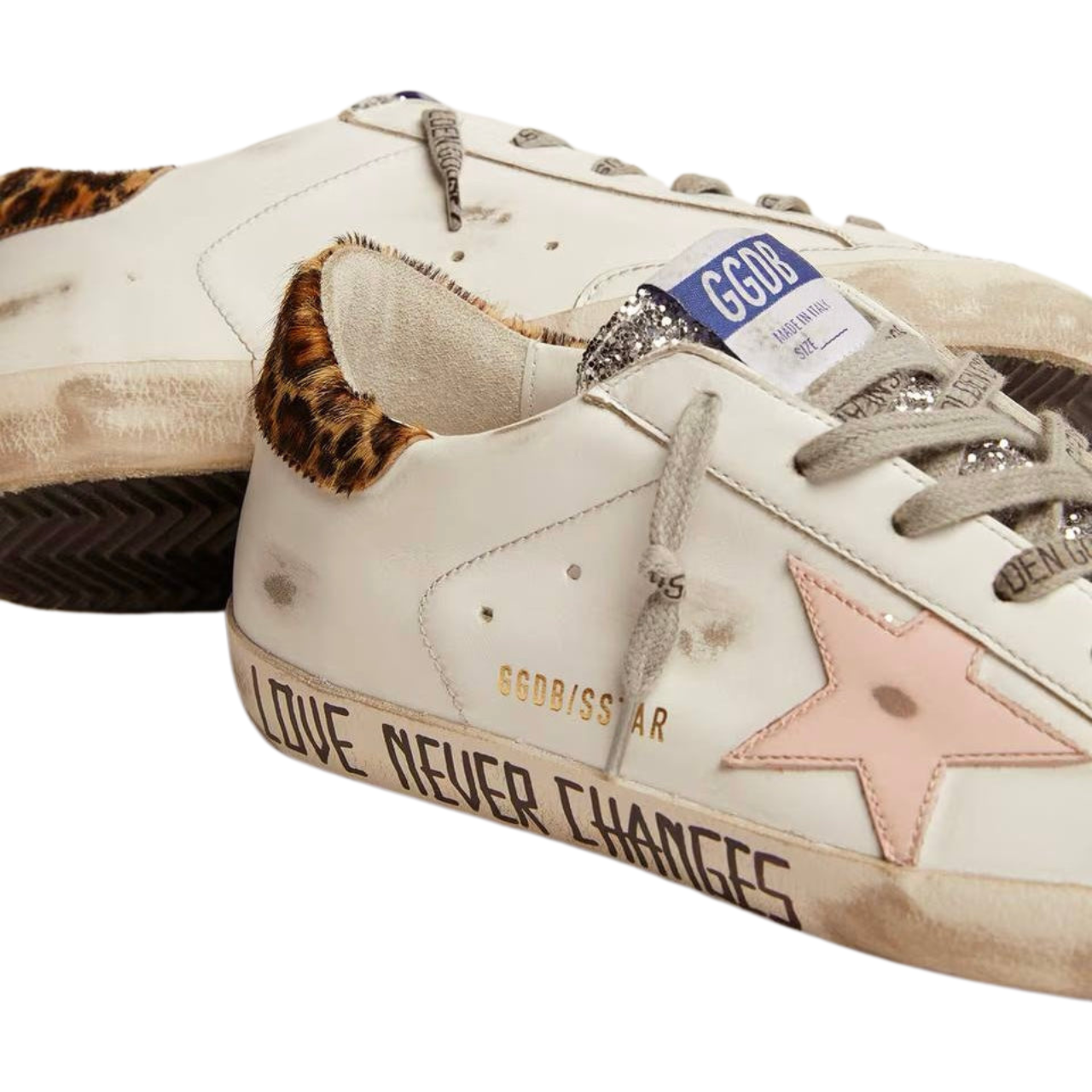 Golden Goose Lace-up flat-bottomed casual round-toed board (Women's)