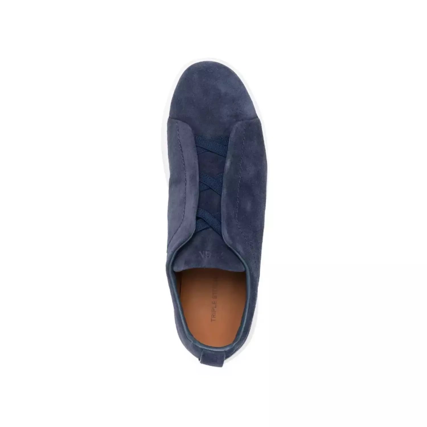 Zegna Utility Blue Suede Triple Stitch™ Sneakers