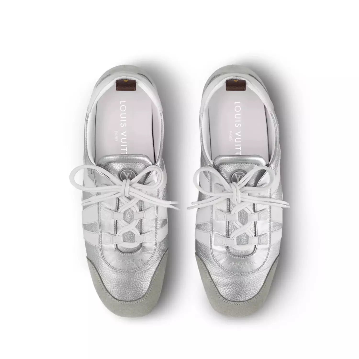 Louis Vuitton LV Sneakerina Metallic grained calf leather