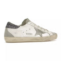 Golden Goose Super-Star – White Dark Grey Glitter