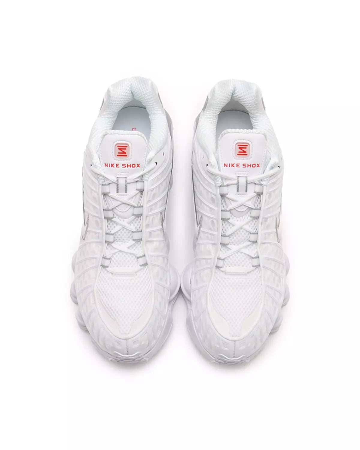 Nike Shox TL White Metallic Silver Max Orange