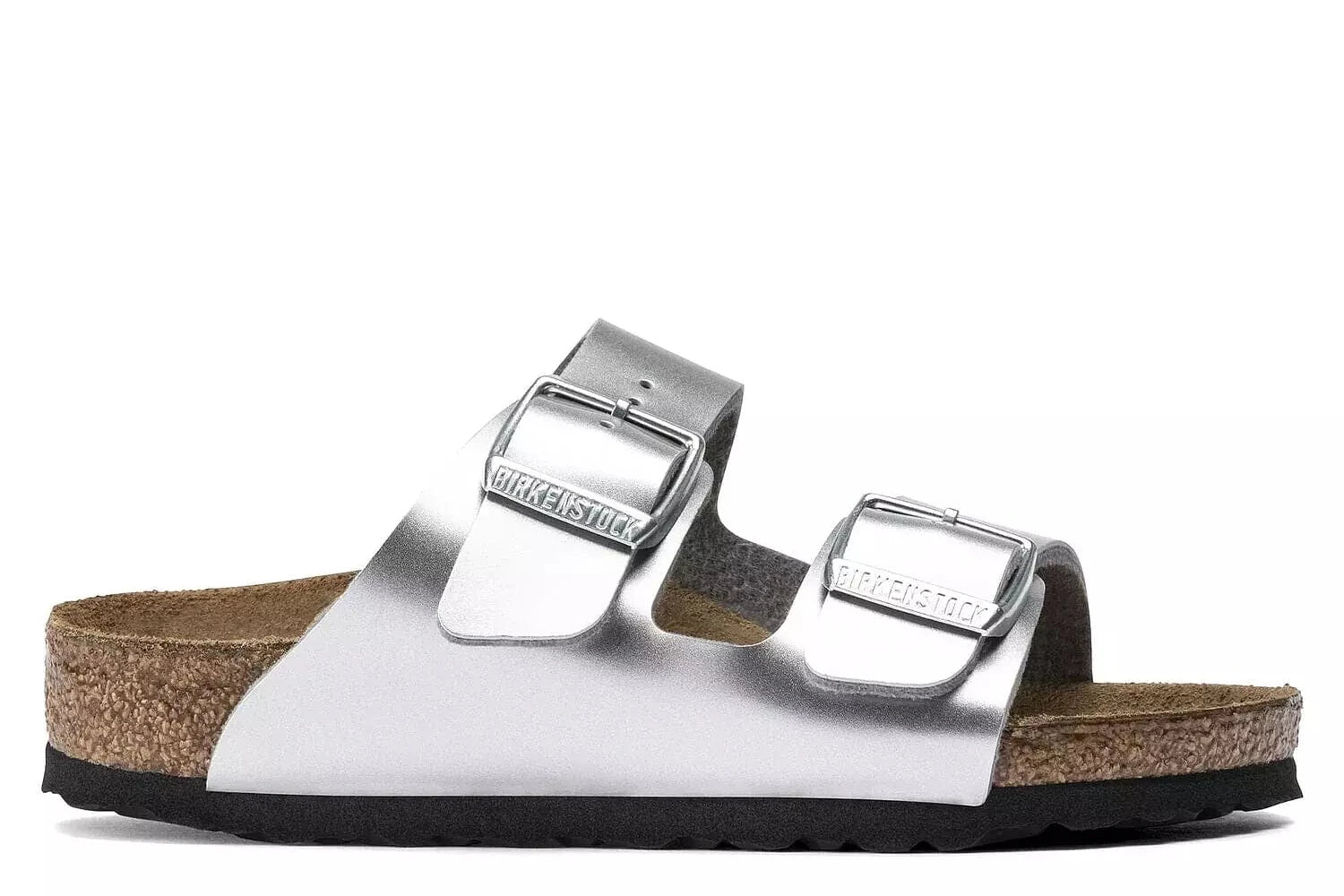 Birkenstocks Arizona Birko-Flor Narrow Fit Silver