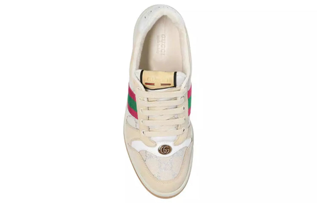 Gucci Screener Cream Leather