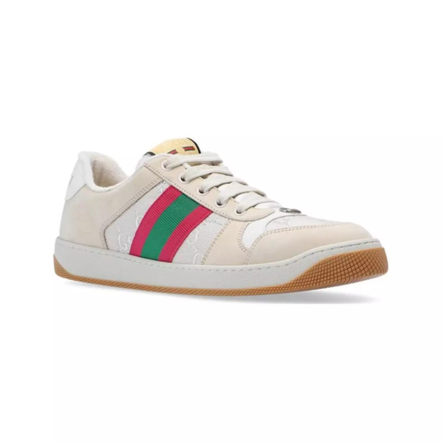 Gucci Screener Cream Leather