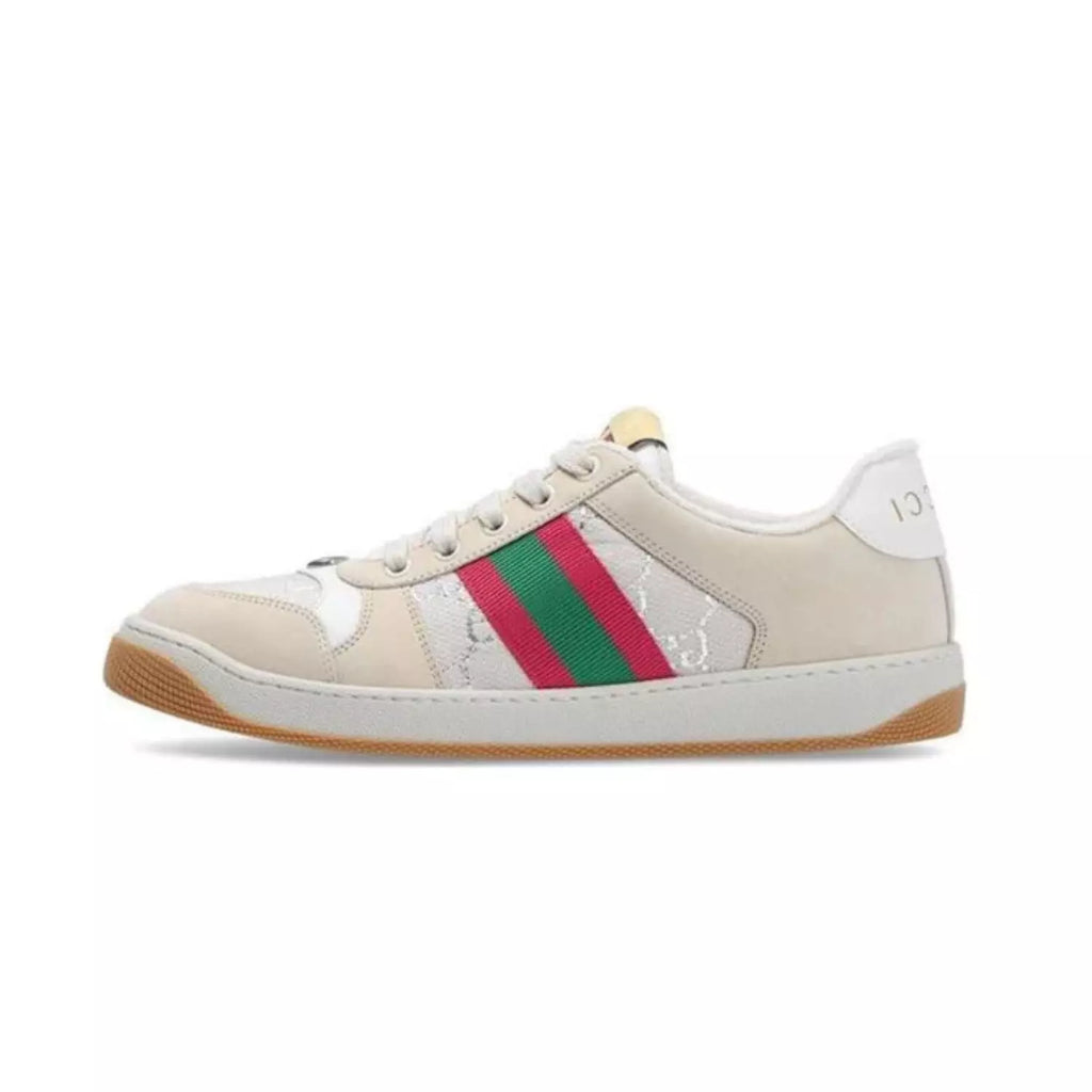 Gucci Screener Cream Leather