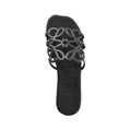 Loewe, Petal Anagram leather slides