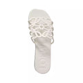 Loewe, Petal Anagram leather slides