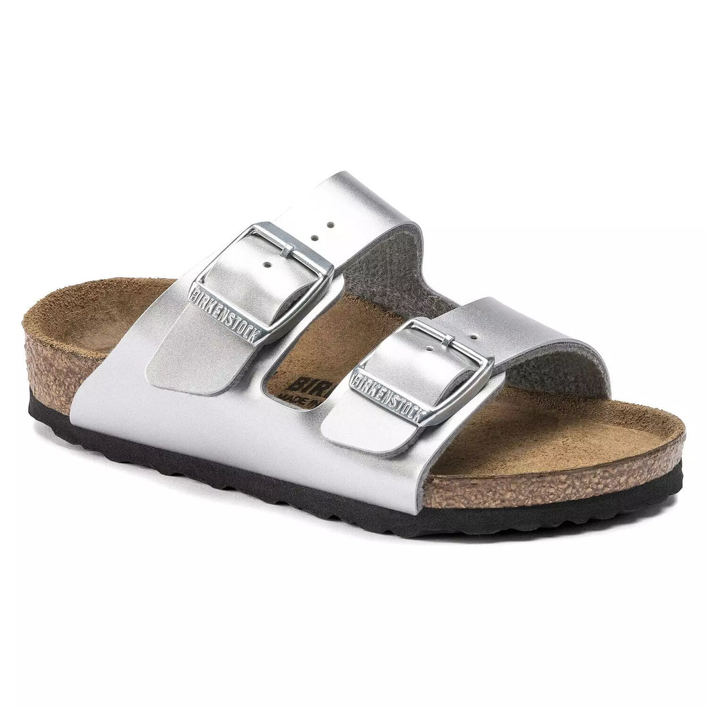 Birkenstocks Arizona Birko-Flor Narrow Fit Silver