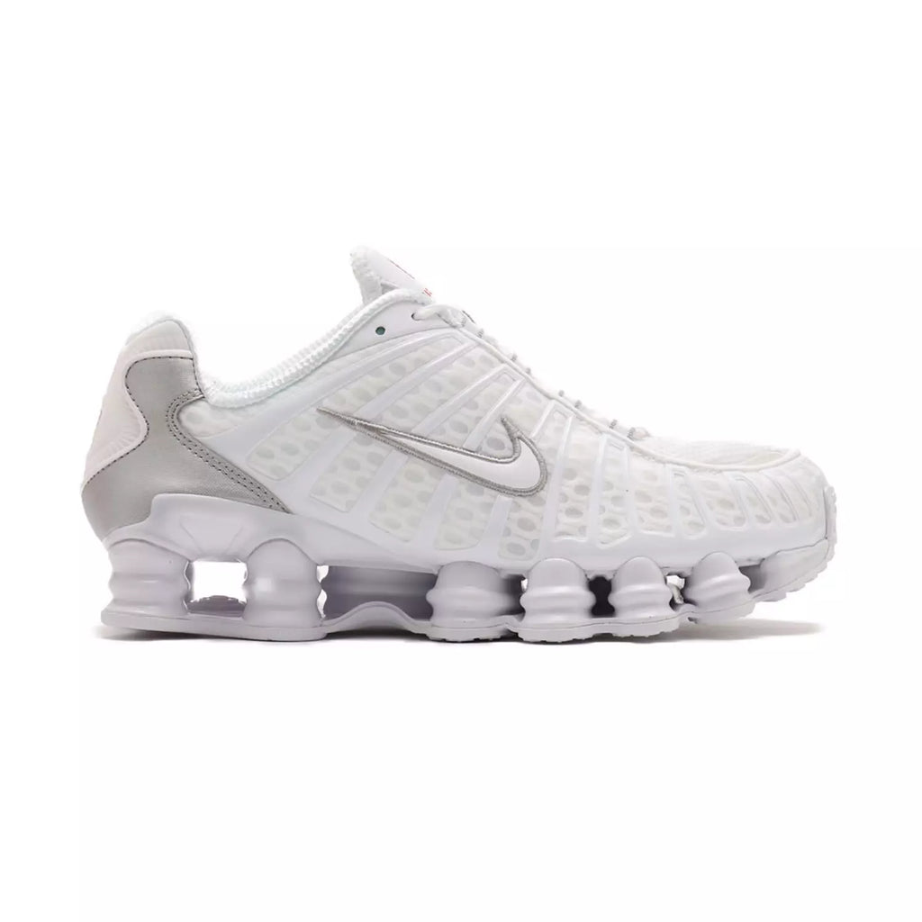 Nike Shox TL White Metallic Silver Max Orange