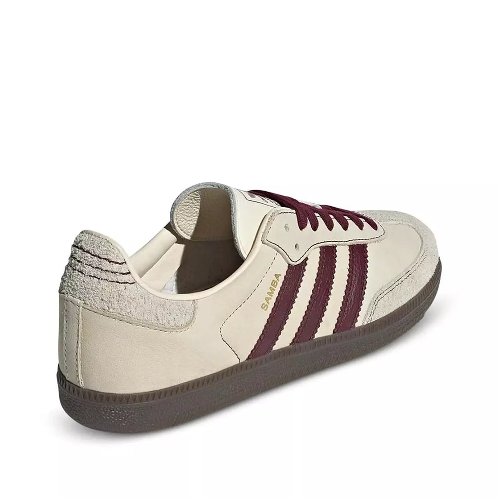 Adidas samba OG - wonder white / maroon