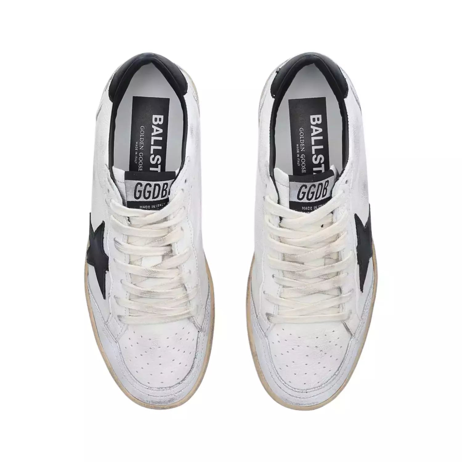Golden goose Ball-star low - White nappa black star