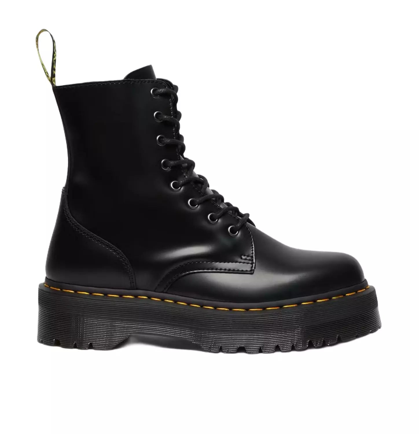 Dr. Martens Jadon Platform Boots - Black Smooth Leather