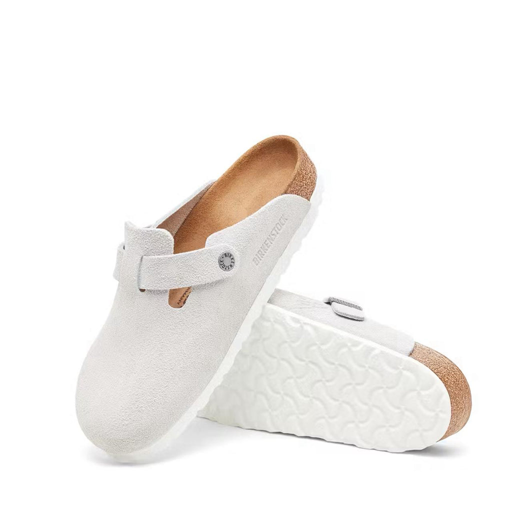 Stussy X Birkenstock boston Bs retro white