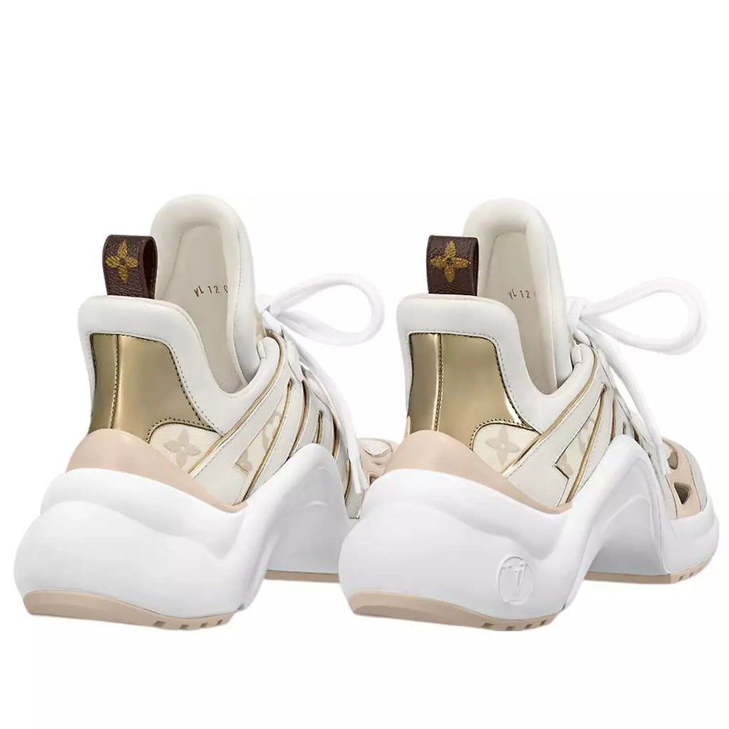 LOUIS VUITTON(WMNS) LOUIS VUITTON LV Archlight Sneakers 'Beige Monogram Gold'