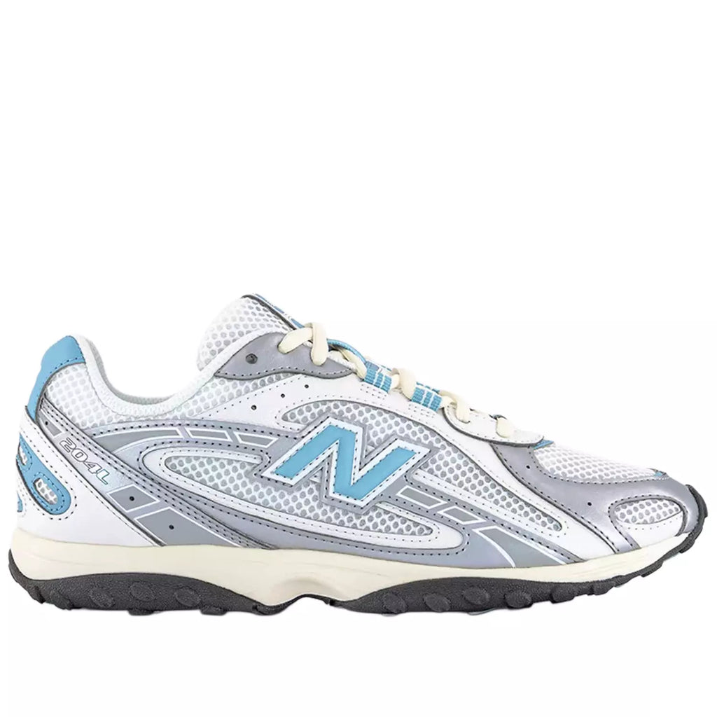 New Balance 204L Trainers Silver Metallic Off White Blue