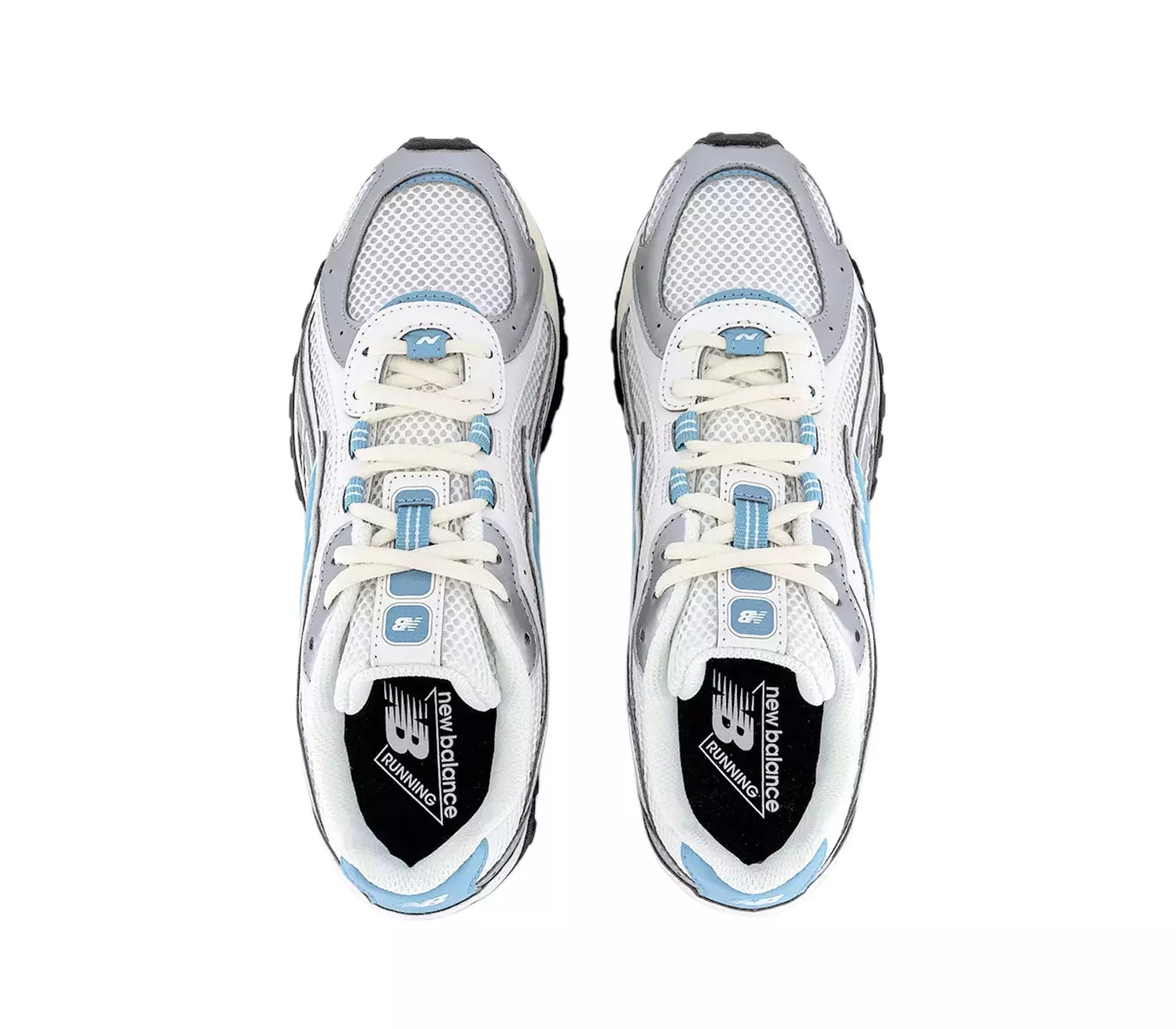 New Balance 204L Trainers Silver Metallic Off White Blue