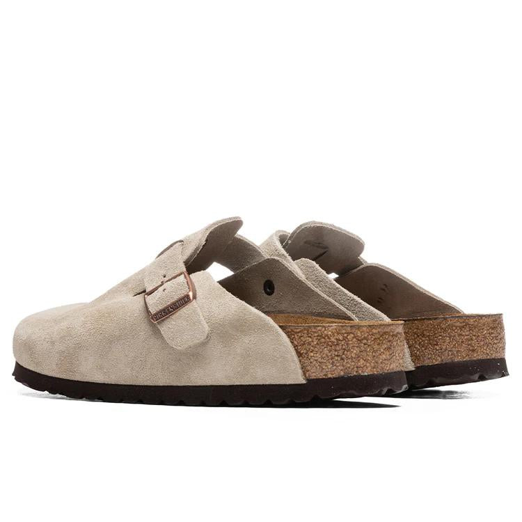 Birkenstock wide boston soft footbed - taupe