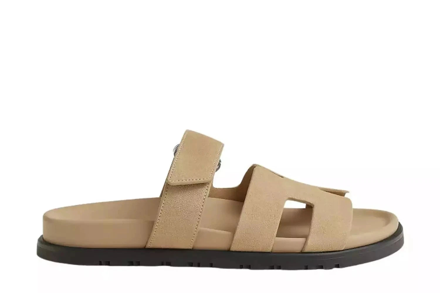 Hermes Chypre Sandal Beige Suede