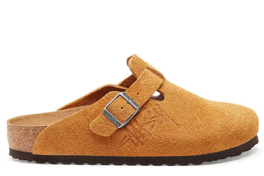 Stussy X Birkenstock boston Bs mink