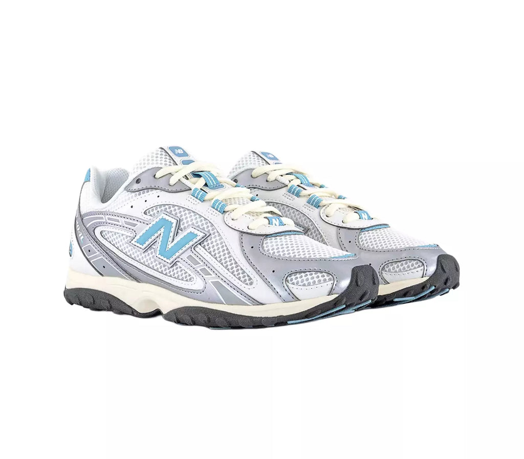 New Balance 204L Trainers Silver Metallic Off White Blue
