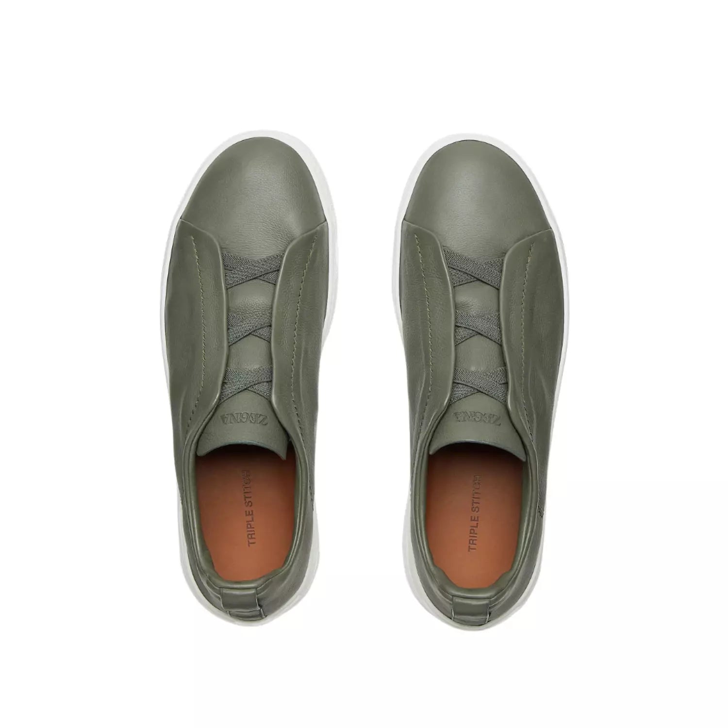 Zegna Triple Stitch Suede Sneakers