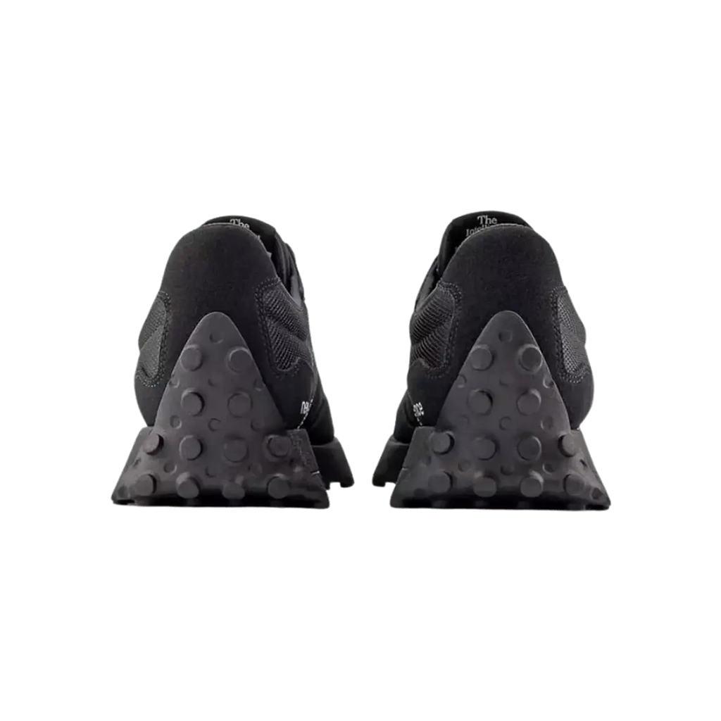 New Balance 327 - Black White Tongue Logo