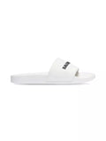 Balenciaga Pool Slide Sandal in white smooth rubber