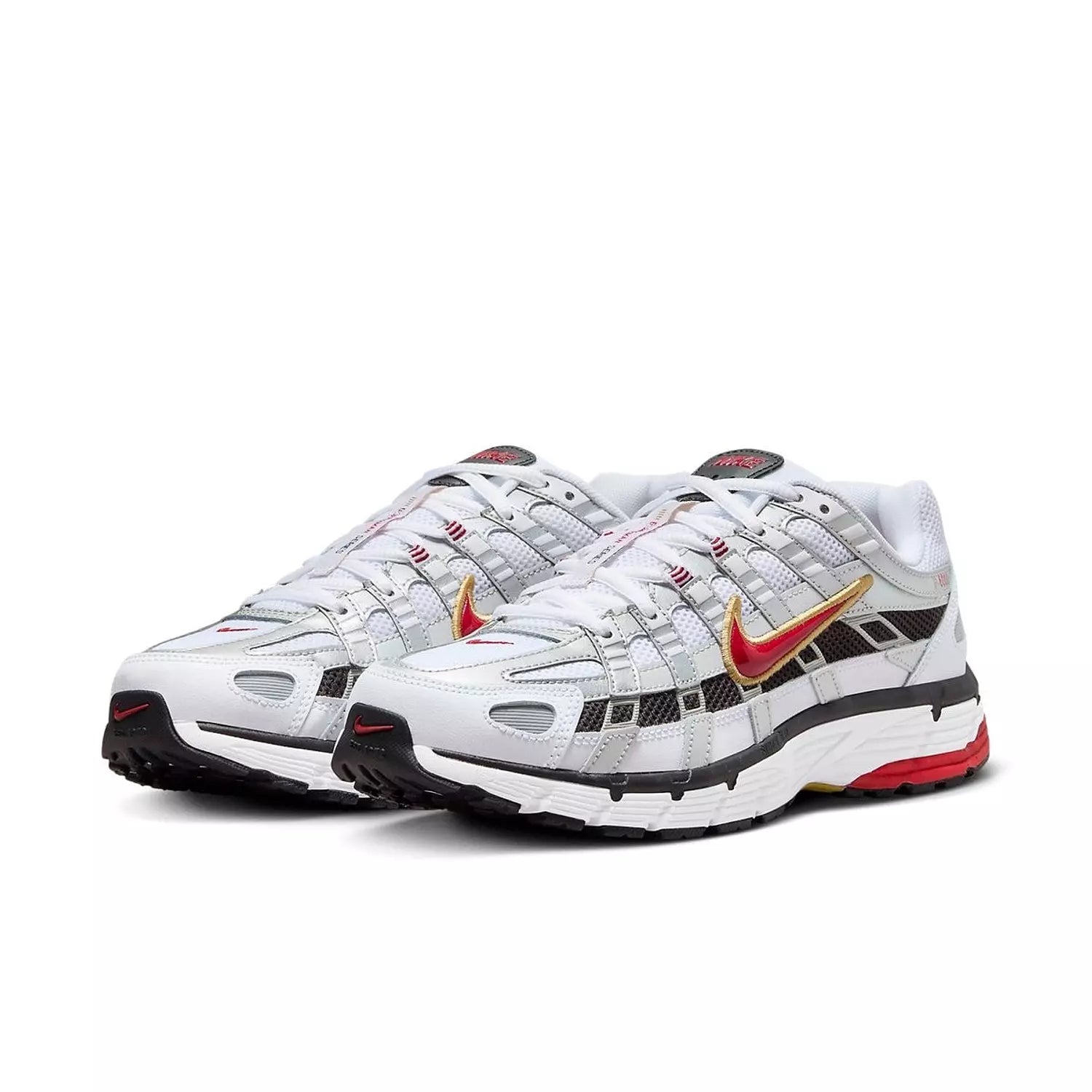 Nike p-6000 - platinum varsity red