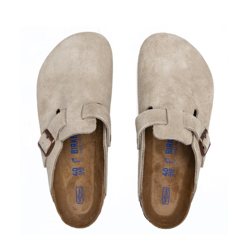 Birkenstock wide boston soft footbed - taupe