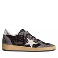 Golden goose Ball Star in glitter with leather star and metallic leather heel tab