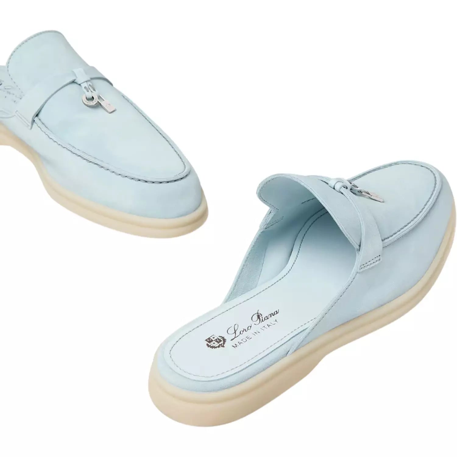 Loro piana Babouche Charms Walk Loafer'Spring Waterfall Melange (60BJ