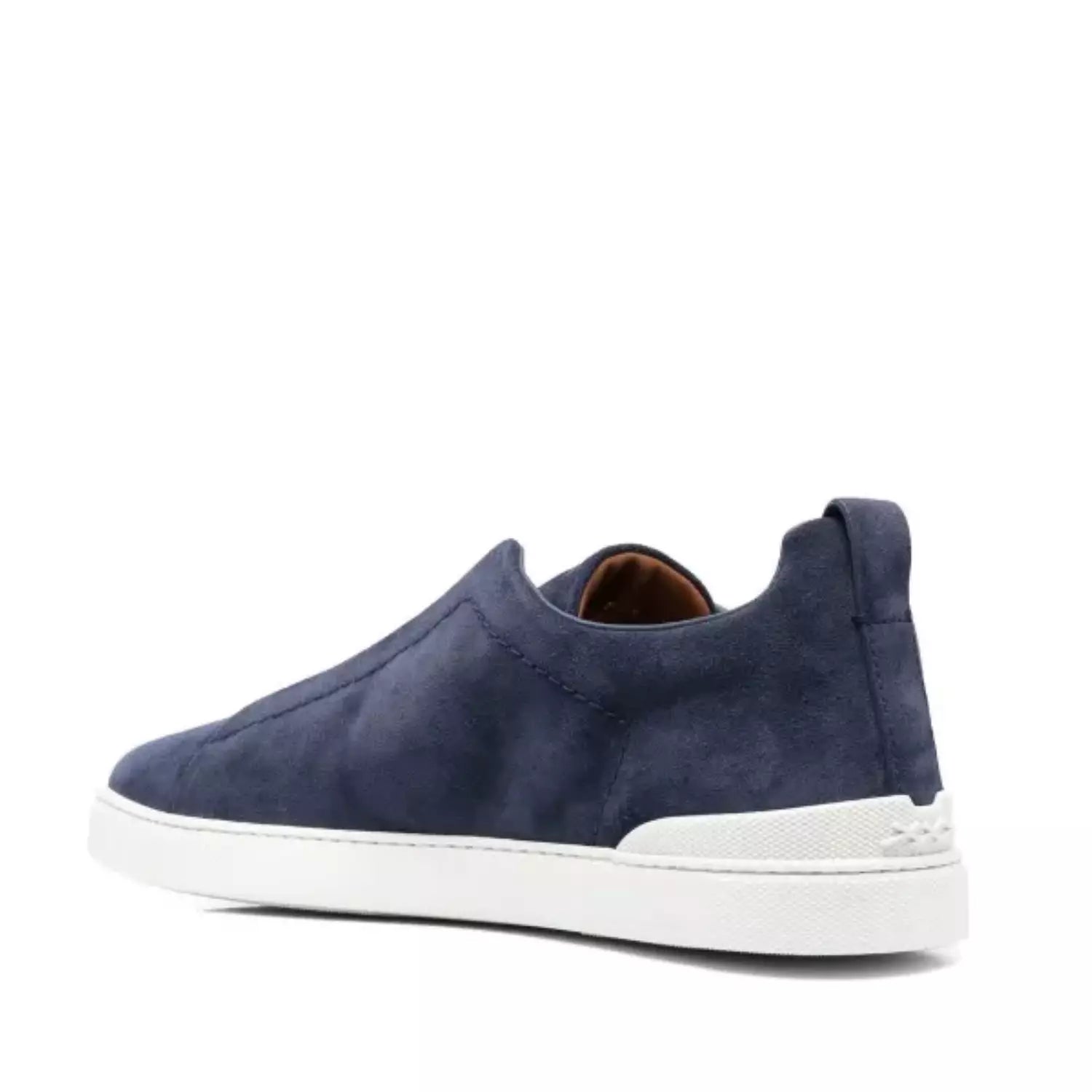 Zegna Utility Blue Suede Triple Stitch™ Sneakers