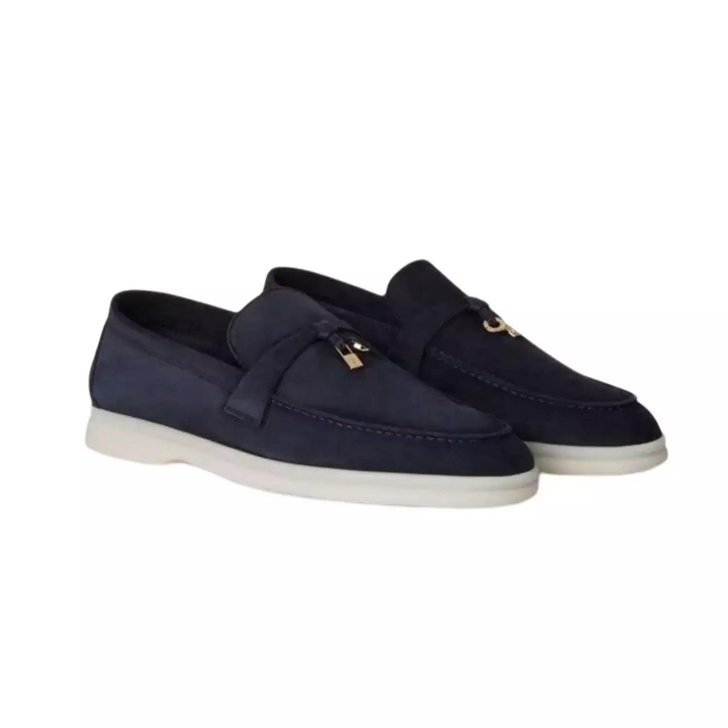 Loro piana Summer Charms Walk Loafer Color : Argo Blue Melange