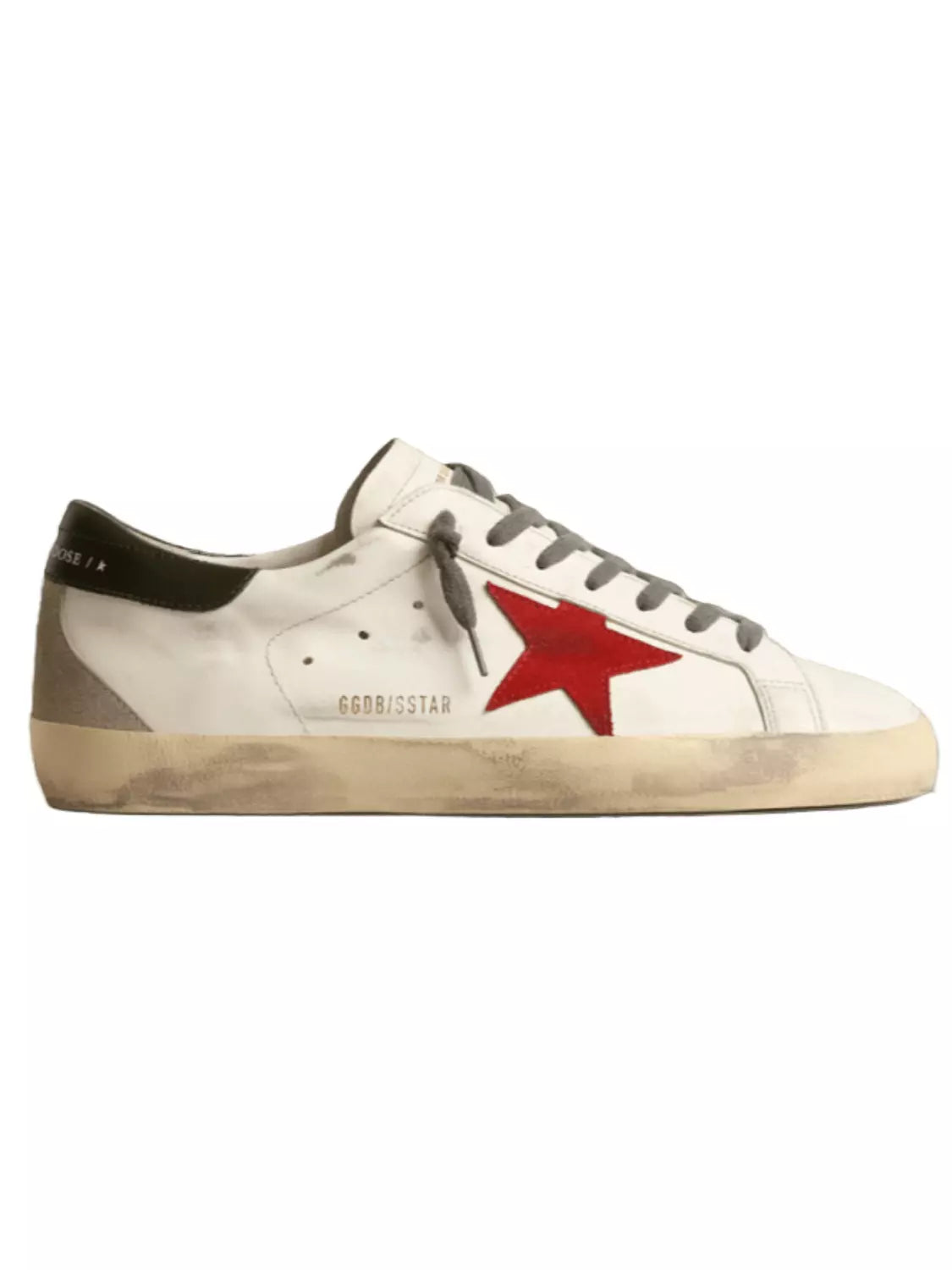 Golden goose Super-Star with red suede star