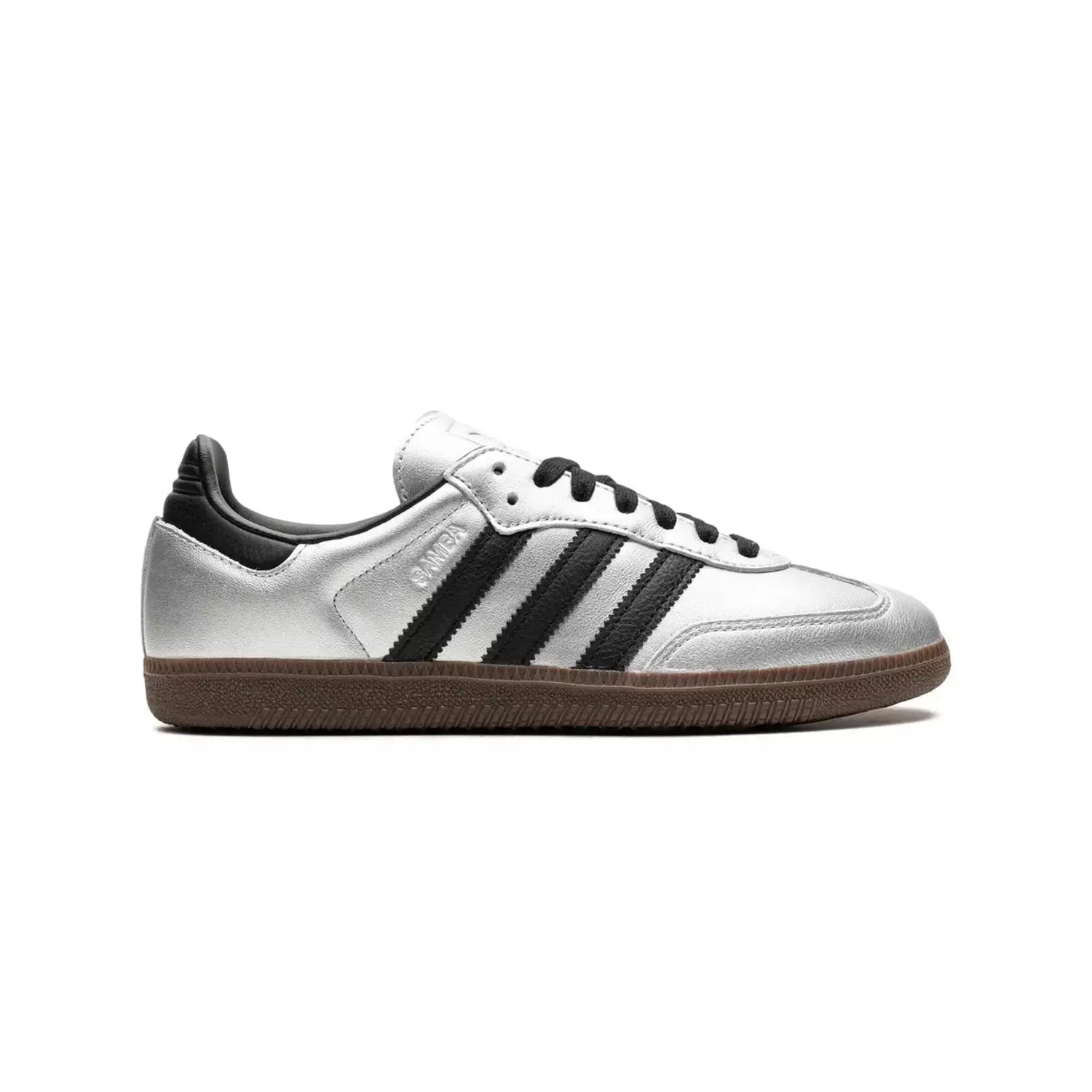 adidas Samba OG Silver Metallic/Black/Gum