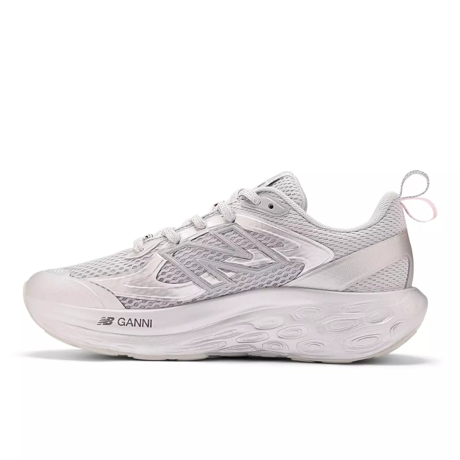 ganni x new balance sliver & pink